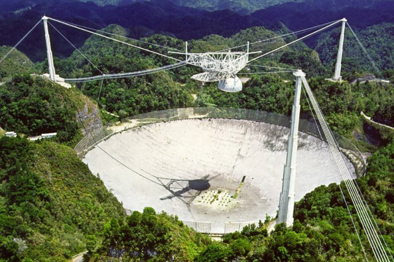 Легендарный телескоп "Аресибо" снесут из-за угрозы обрушения